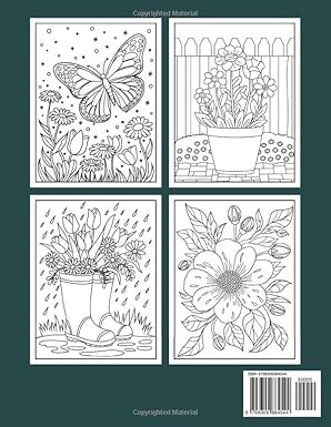 Large Print Spring Coloring Book: Over 50 Simple, Easy, and Fun Spring-Themed Coloring Pages