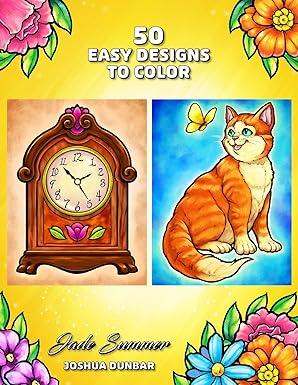 Easy Coloring Book: Large Print Designs for Adults and Seniors