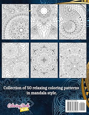 Amazing Patterns: Adult Coloring Book, Stress Relieving Mandala Style Patterns